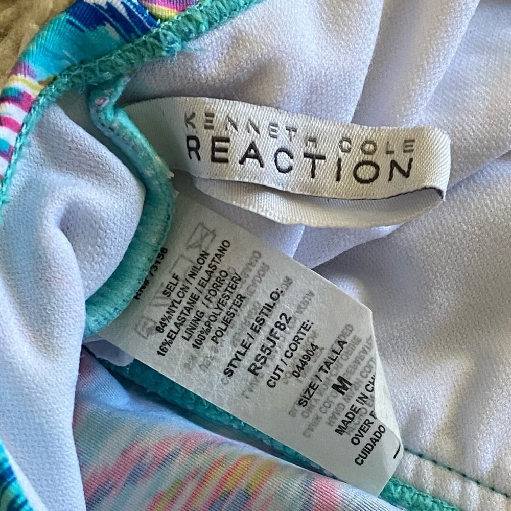 Kenneth Cole halter Tankini multi-color medium - Picture 3 of 8